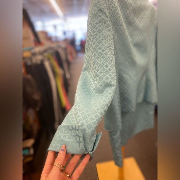 Kasper Sz. 6 Turquoise Vtg Appeal Suit - Picture 5 of 5